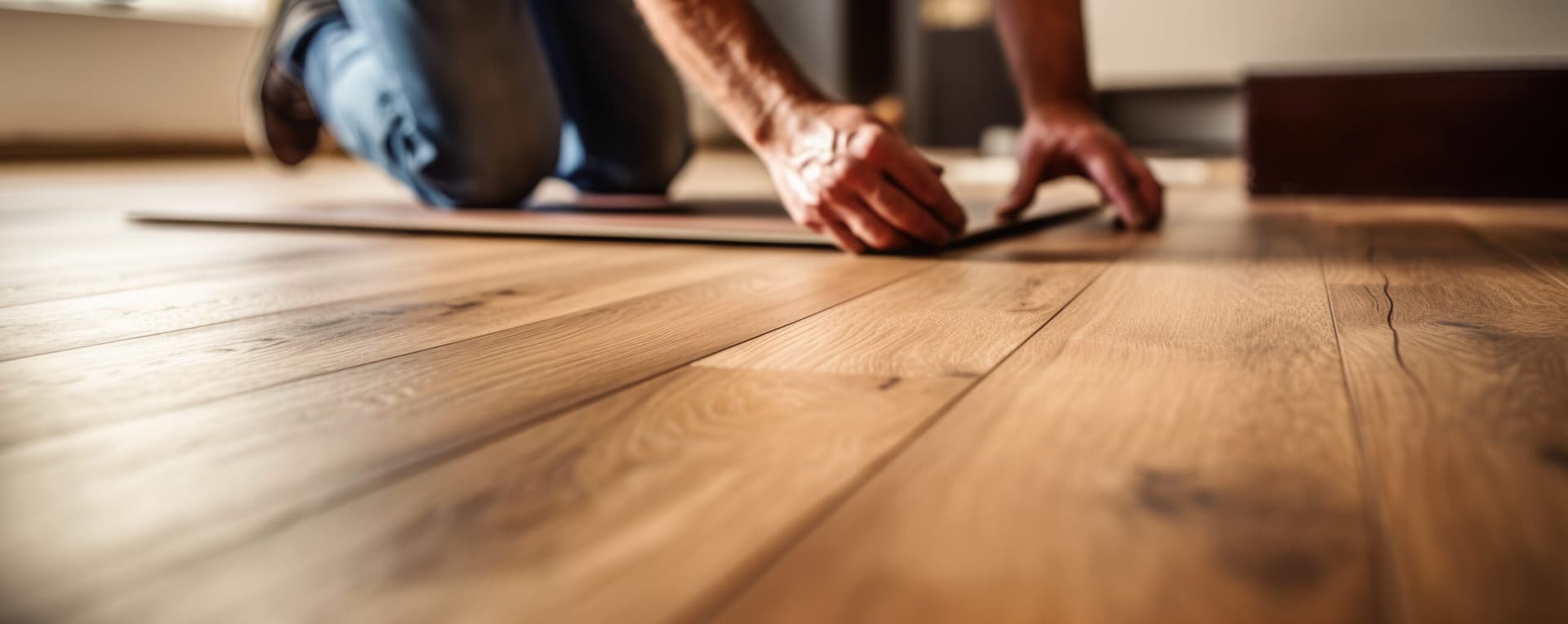 Plank-look finish reference showing the surface and joints between pieces