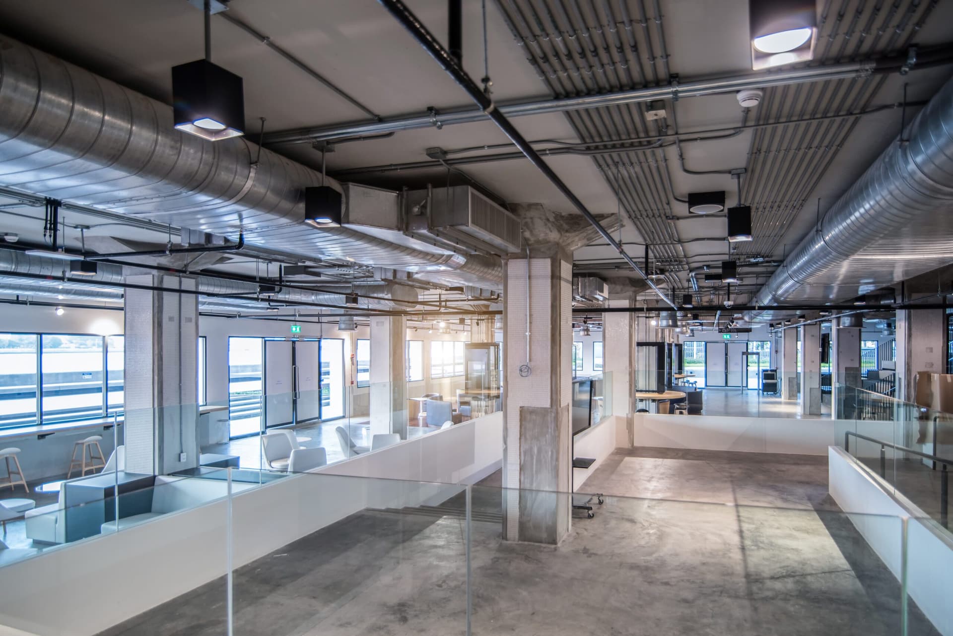 Reference photograph of an office with circulation routes and enclosed rooms
